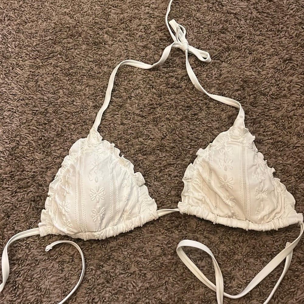 Aerie White Triangle Bikini | Sz XL